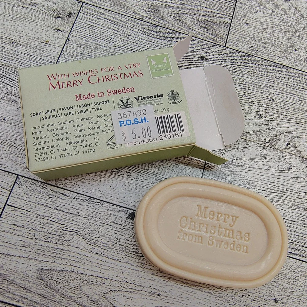 Victoria Swedish God Jul Soap • Christmas Bar • Made‎ in Sweden • New in Box